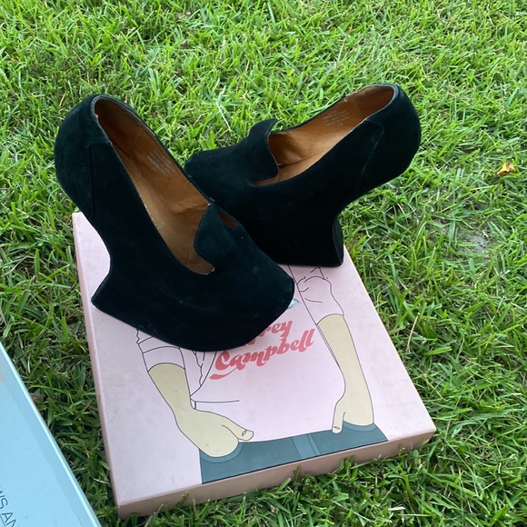 Jeffery Campbell Blyke gently used, they do run a little small. - Picture 3 of 6